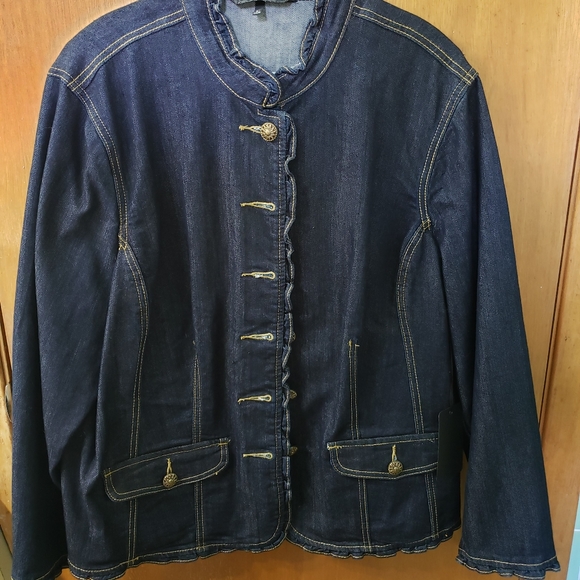 Dressy denim jacket. Size 3X - Picture 1 of 6